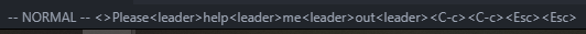Example of a broken status line