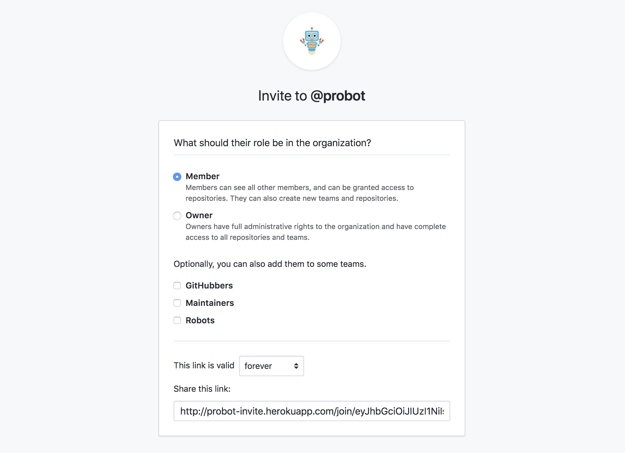 Probot Invite