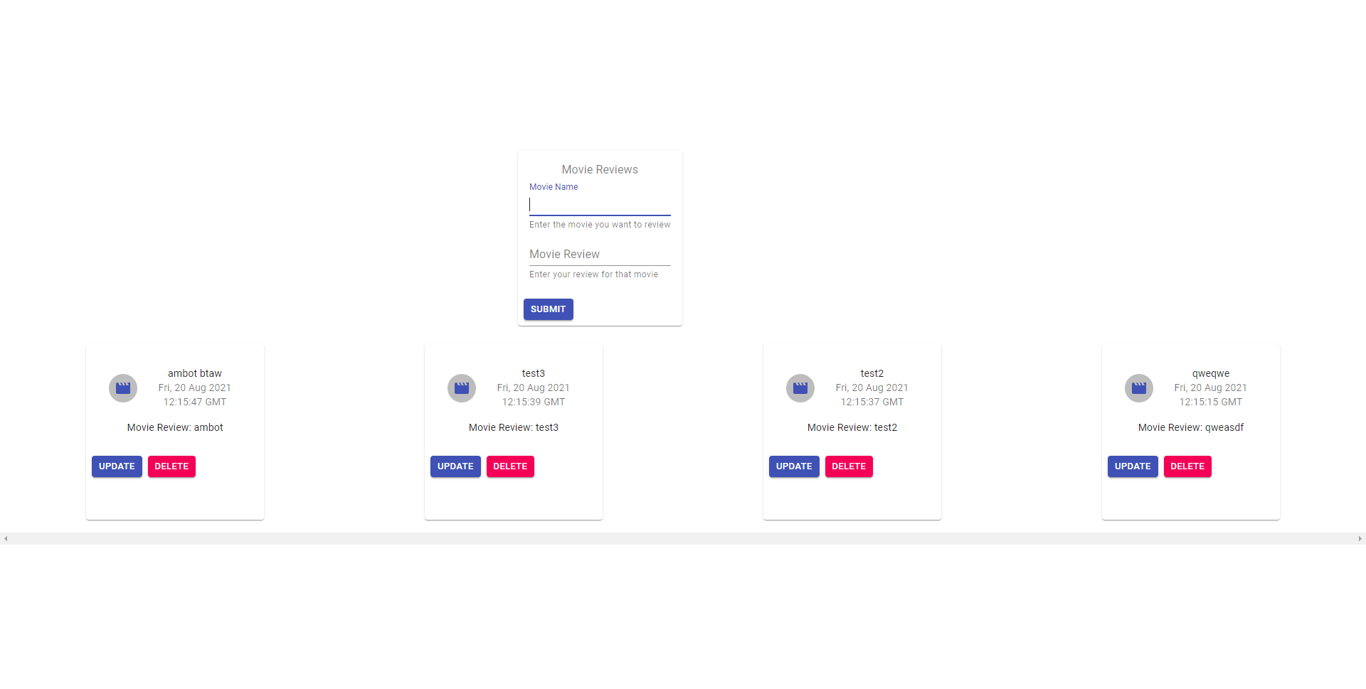 GitHub - kjckangleon/movie-review: A simple web application using ...