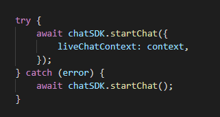 Can't start new chat after failing to reconnect to an existing one with ...