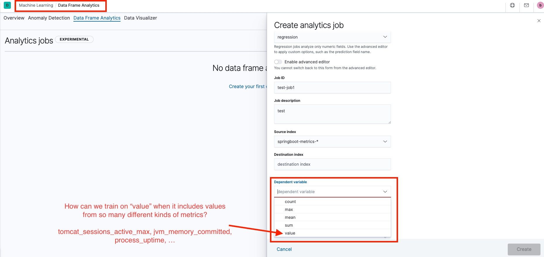 Suboptimal format of metrics published into Elastic impedes usefulness · Issue 2049