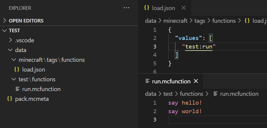 Exception in server tick loop when using #minecraft:load or #minecraft ...