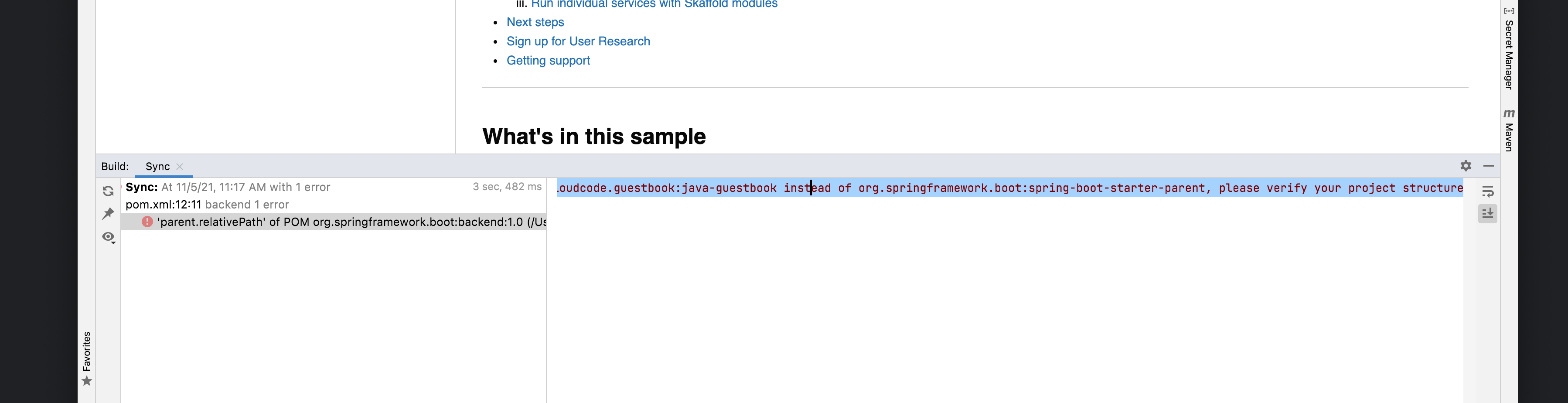 Java Guestbook (with skaffold modules) broken Maven configuration · Issue 883