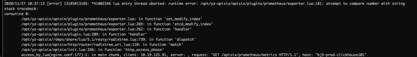 bug: Prometheus exporter sometimes throws 500 error. · Issue #2866 ...