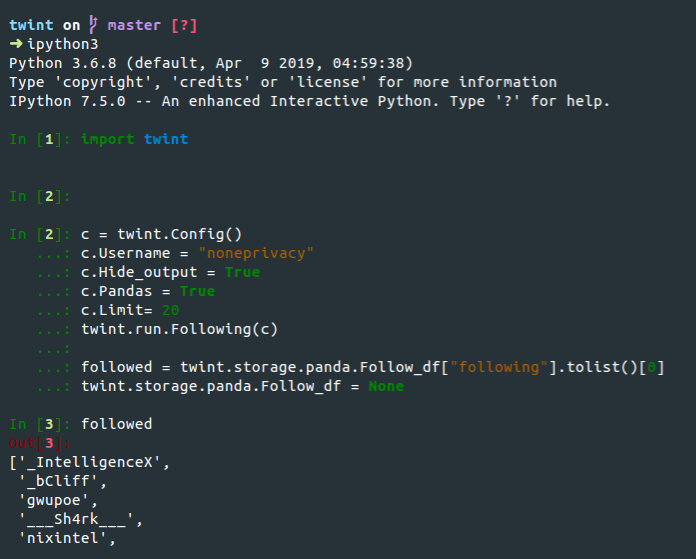 [REQUEST] Store Lookup outputs into Pandas · Issue #439 · twintproject ...