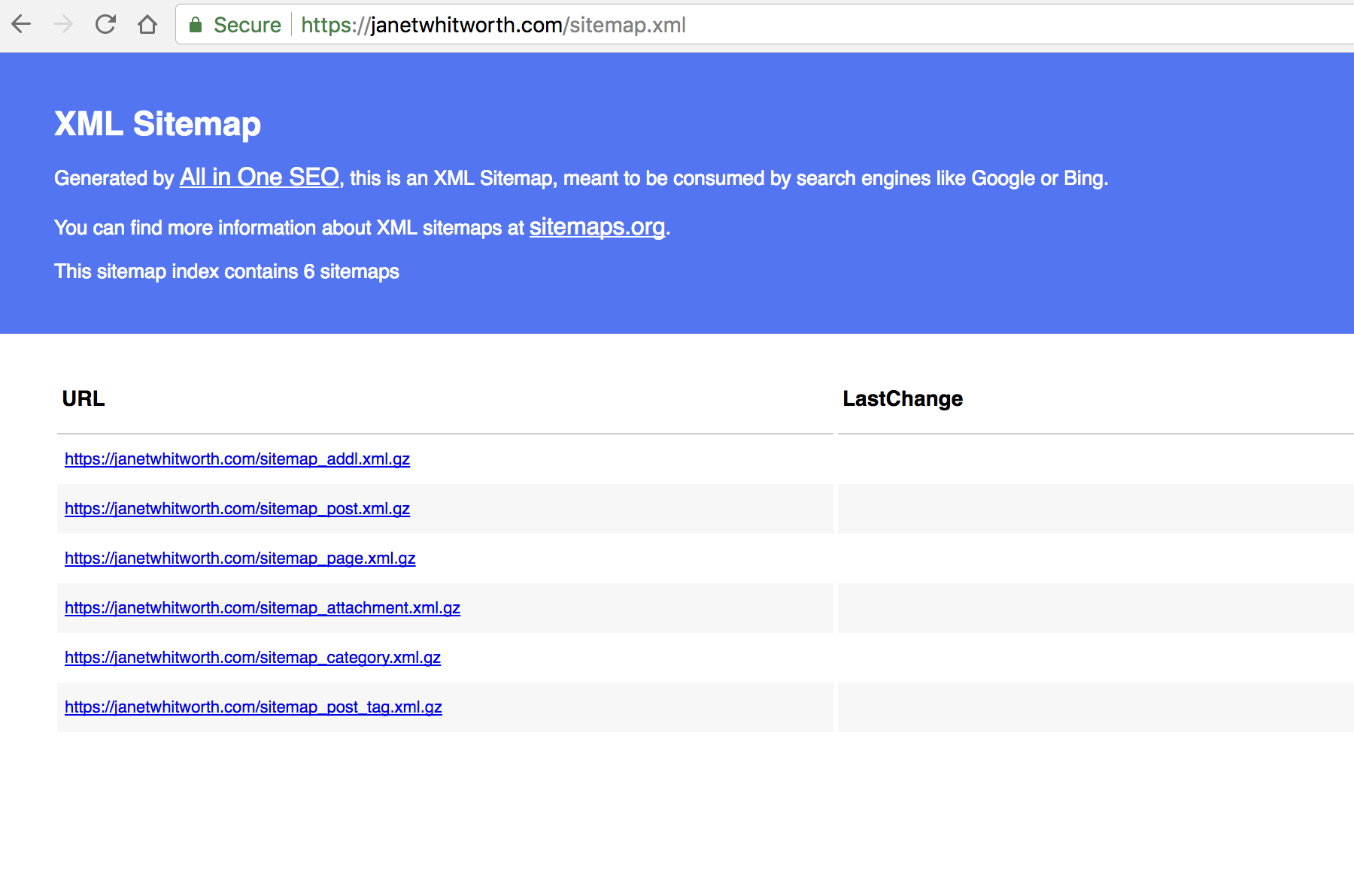 sitemap 404 for compression issue 1401 semperfiwebdesign all in