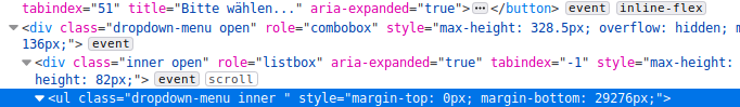 Show/hide select and refresh creates big empty select field · Issue ...