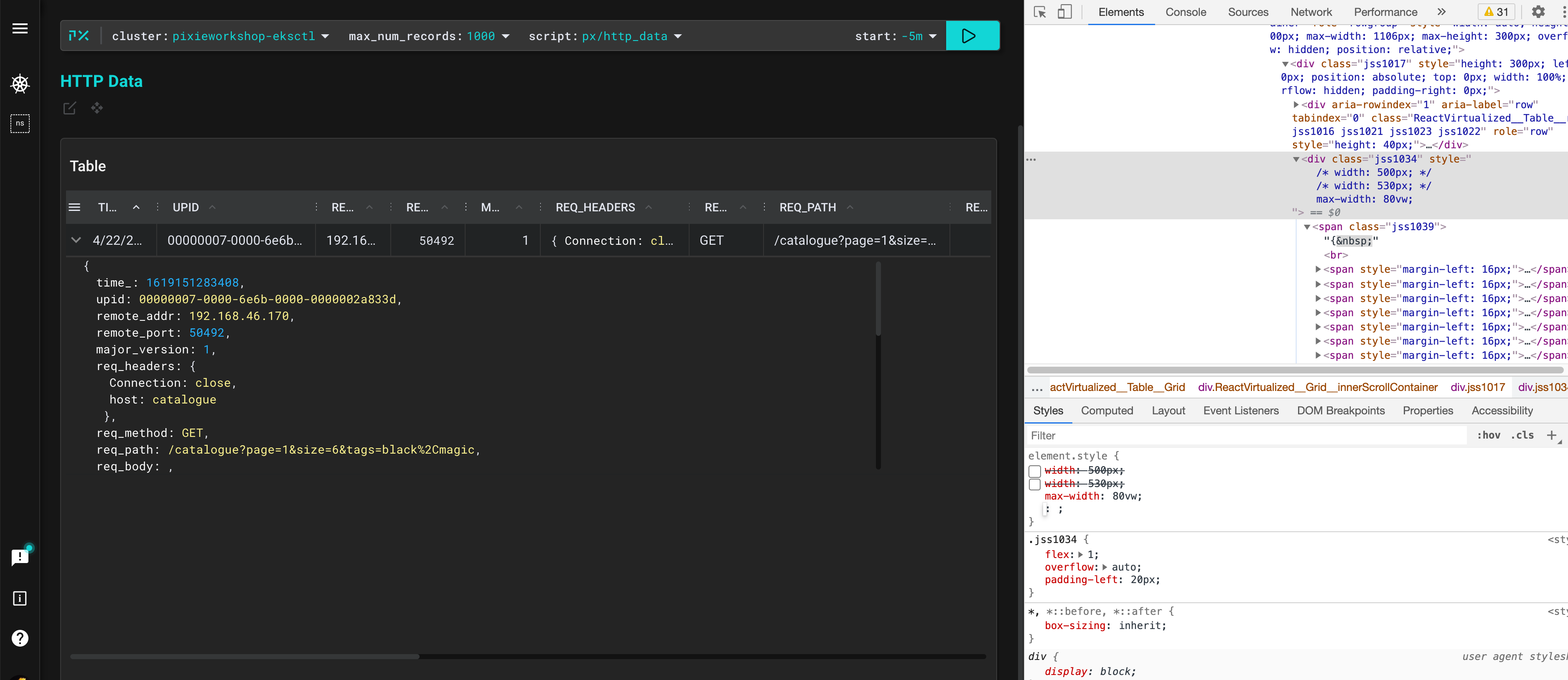 UI Vertical Scroll bar for tablecell hidden due to overflowx