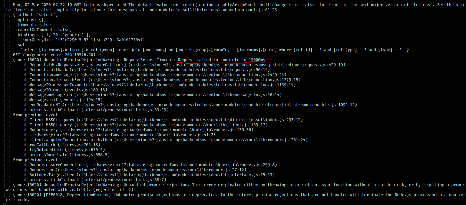 Connection timeout for every request after hour(s) of idle time · Issue ...