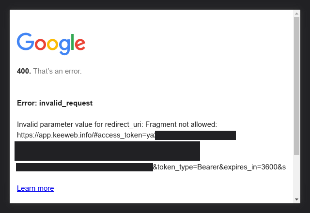 Google Drive integration is broken in 1.7.x · Issue #1080 · keeweb ...