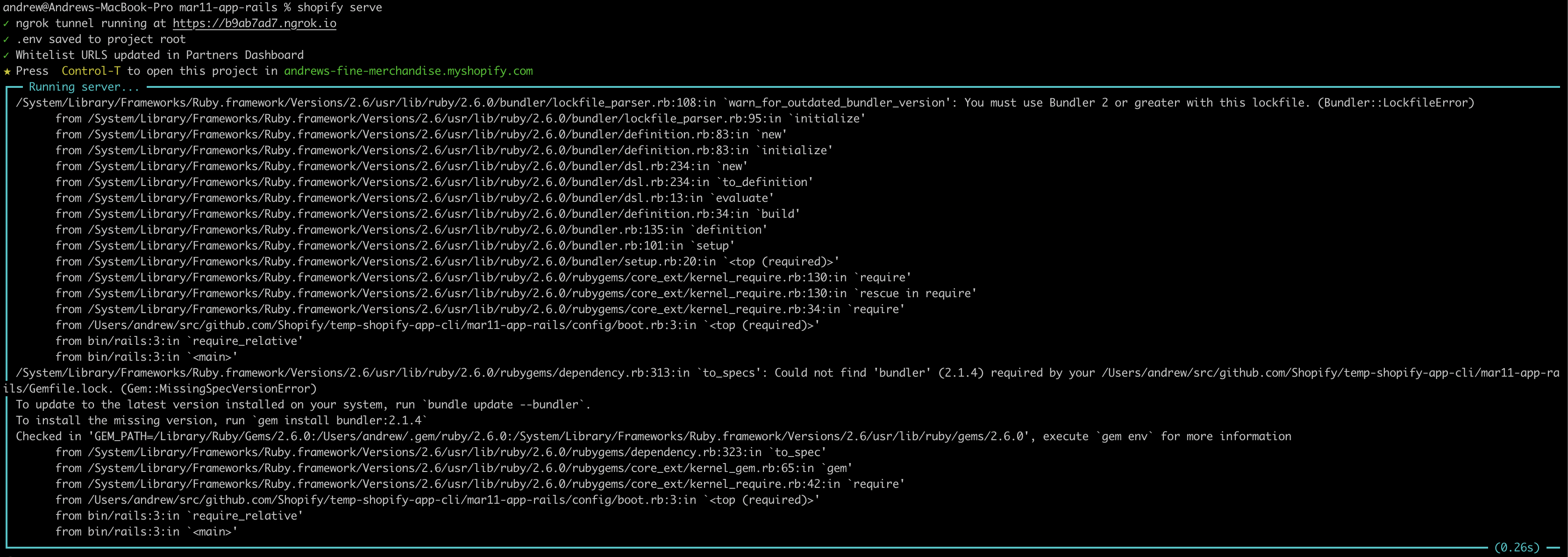 Bundler version error when running serve` · Issue 466