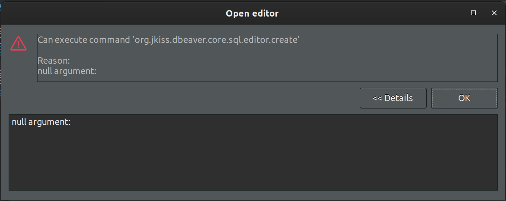 Can't open new SQL Editor in some occations · Issue #13173 · dbeaver ...