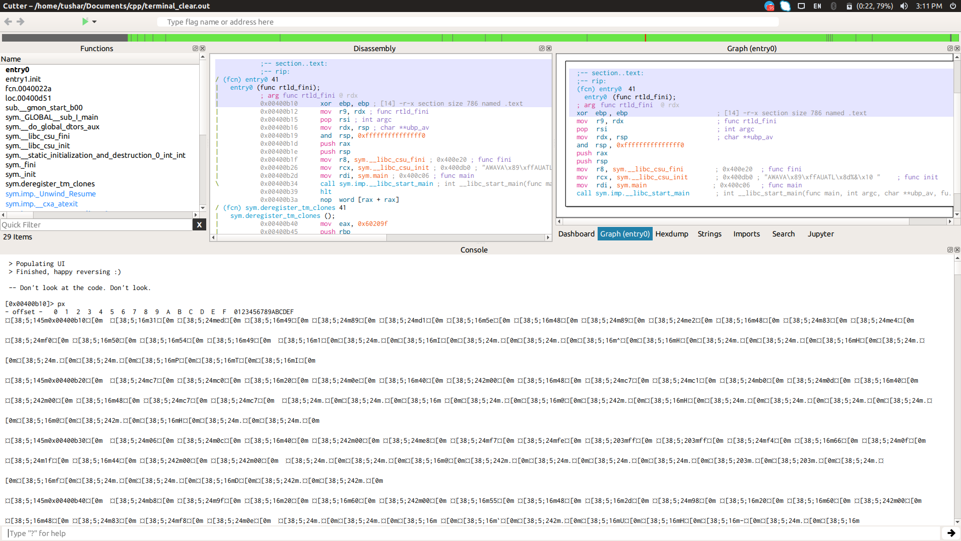cutter_console_with_ansi_codes