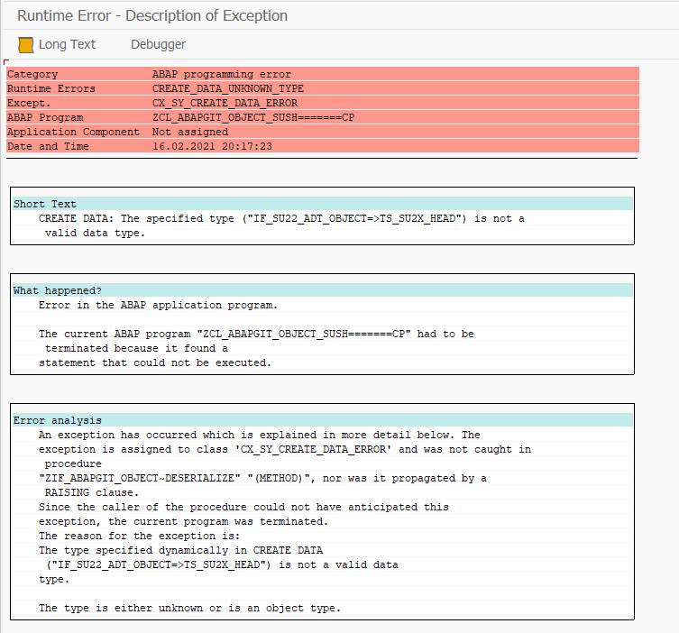 SUSH: dump during import when system doesn't support SUSH · Issue #4520 ...