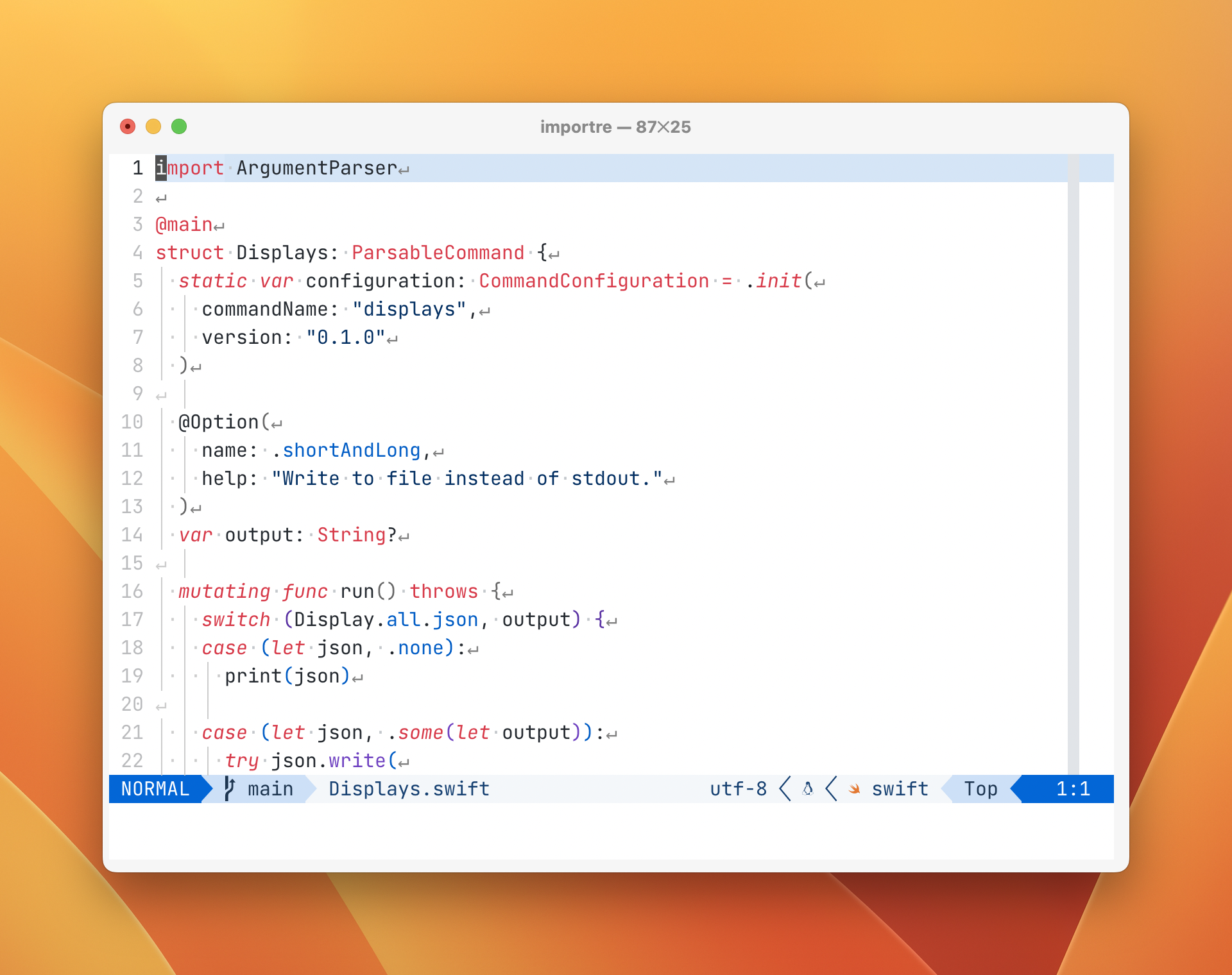 Output Example