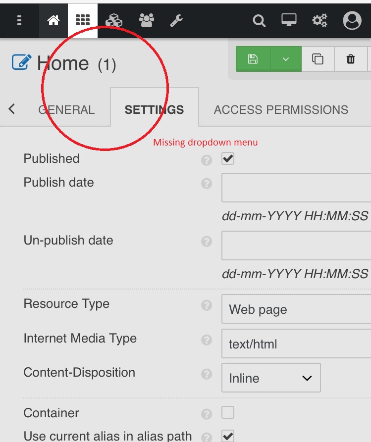 Small screen touch device menu dropdown issues · Issue #354 · evolution ...