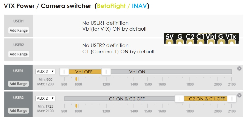 How to connect an external PINIO for MATEKF722mini in Inav · Issue ...