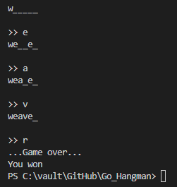 GitHub - rwik/Go_Hangman: Classic hangman implimentation in go