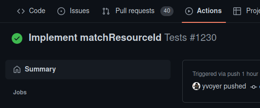 Link back to PR conversation on the Github actions check pages ...