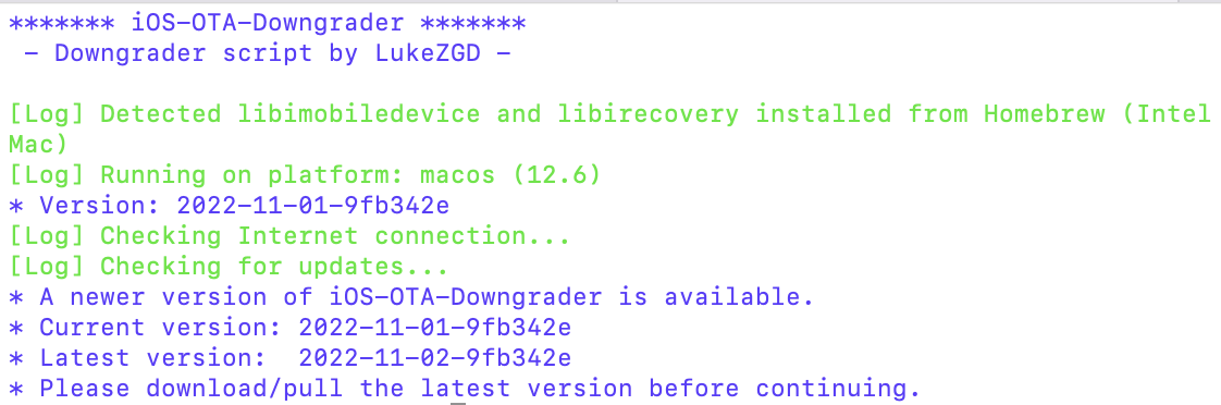 Issue checking version after using git pull to download latest · Issue ...