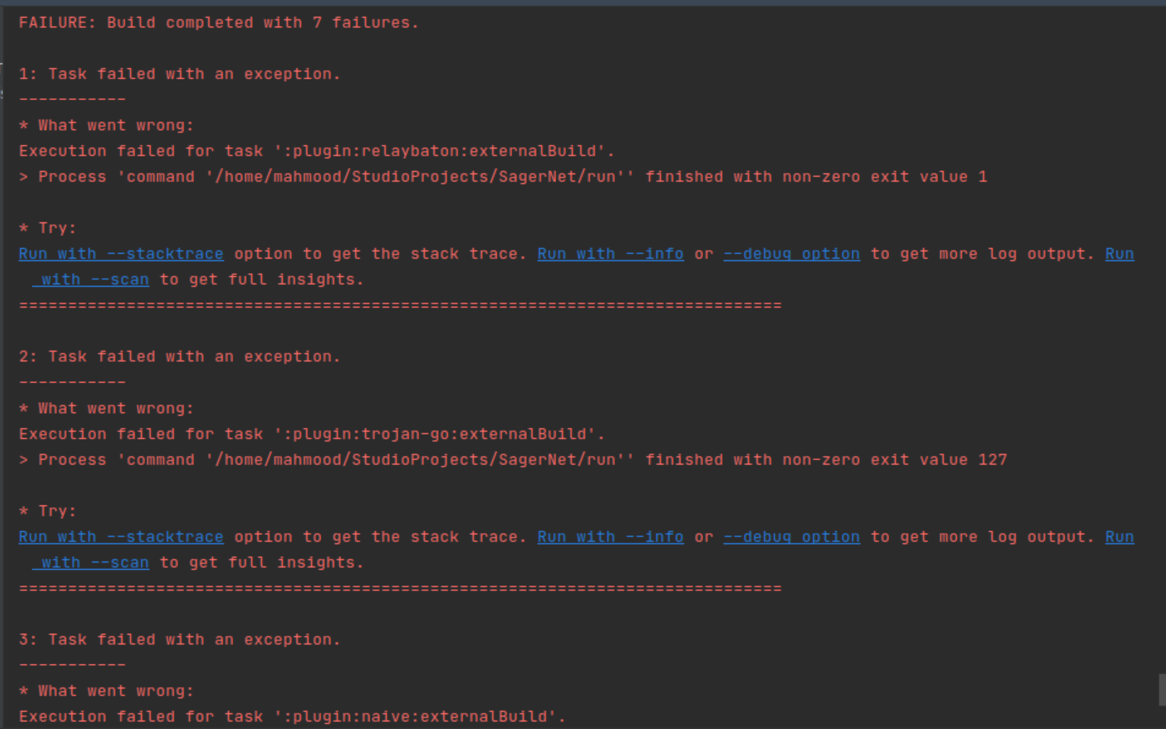 Problem With Build on Ubunto · Issue #270 · SagerNet/SagerNet · GitHub
