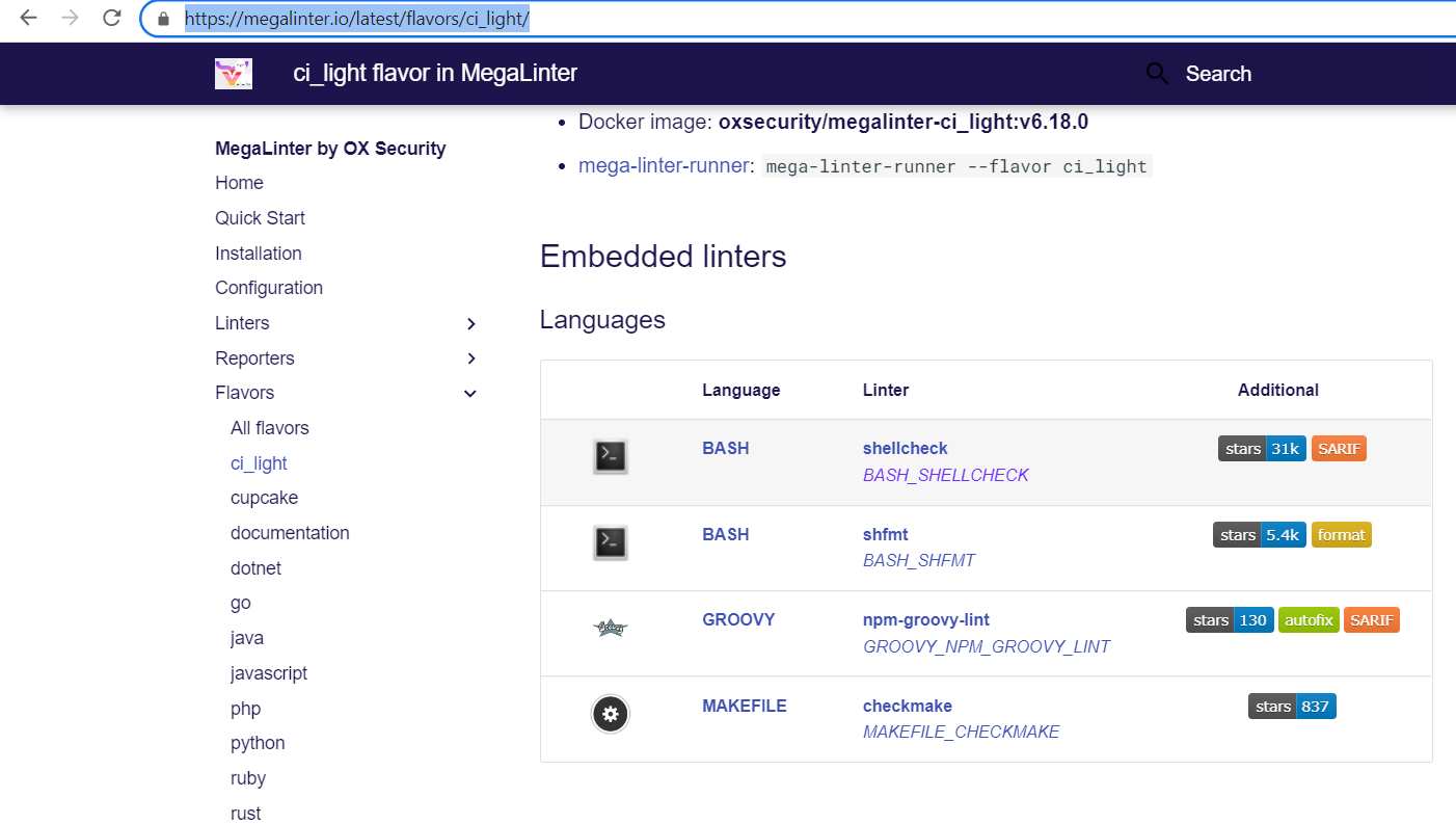 Broken links to descriptors & linters in latest version doc · Issue ...