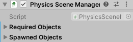 physicsscenemanagercomponent