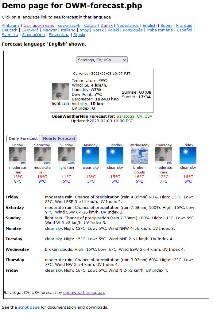 English Sample Output