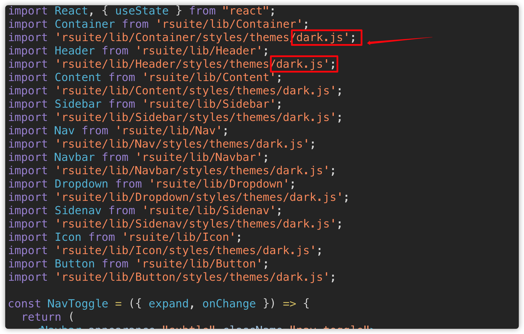 Dark theme does not work · Issue #1228 · rsuite/rsuite · GitHub