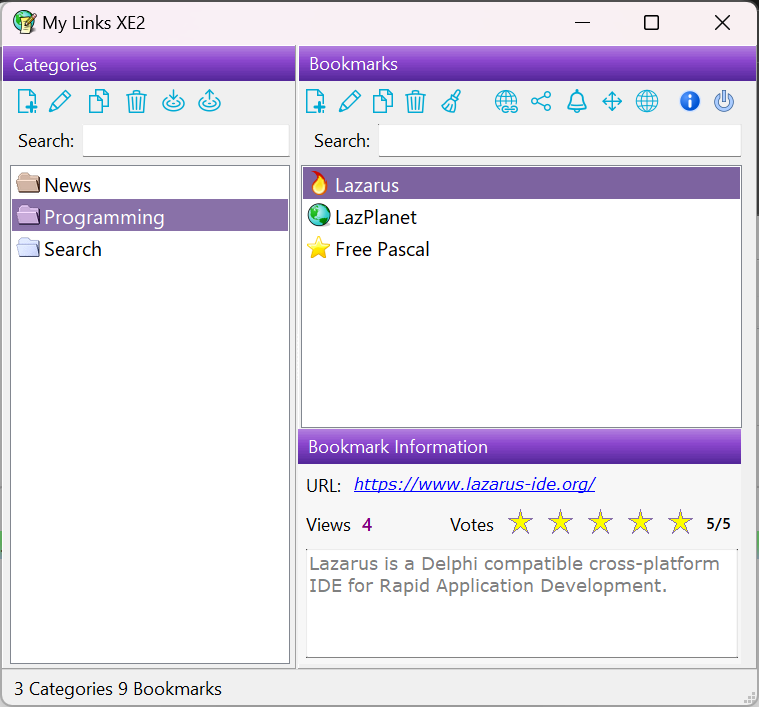 GitHub - DreamVB/MyLinksXE: A Free Opensource Bookmarks Manager · GitHub