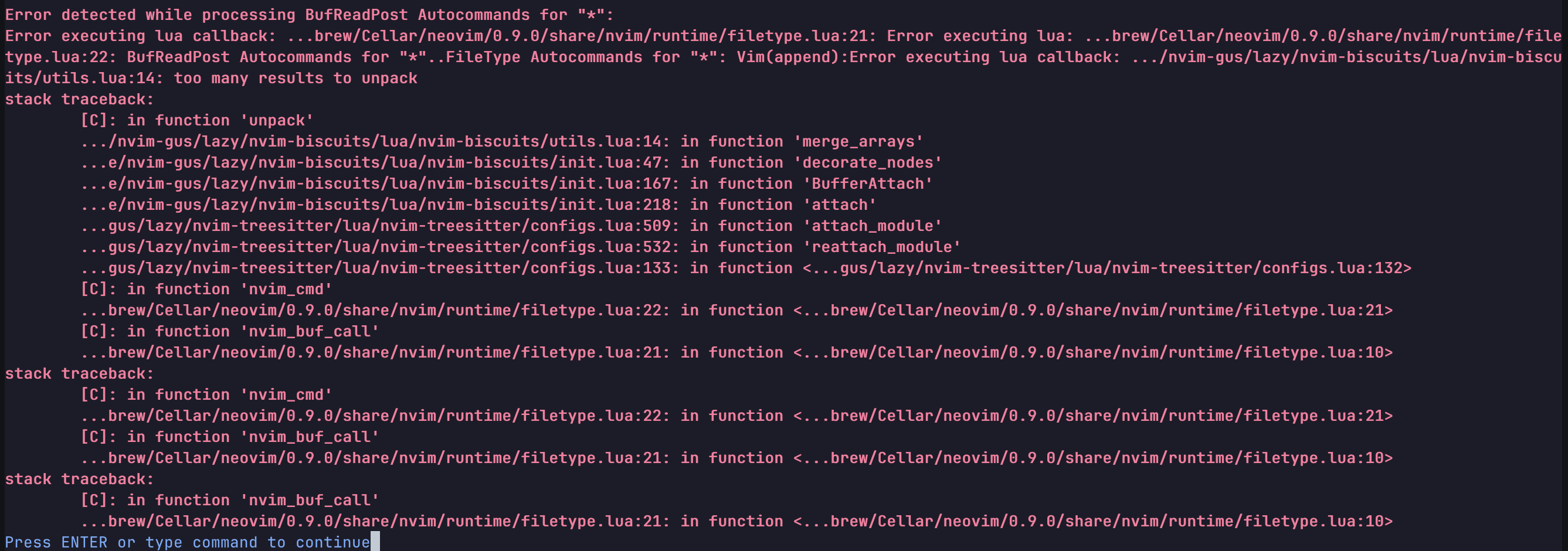 Fails when opening vim help files · Issue 46 · codebiscuits/nvim