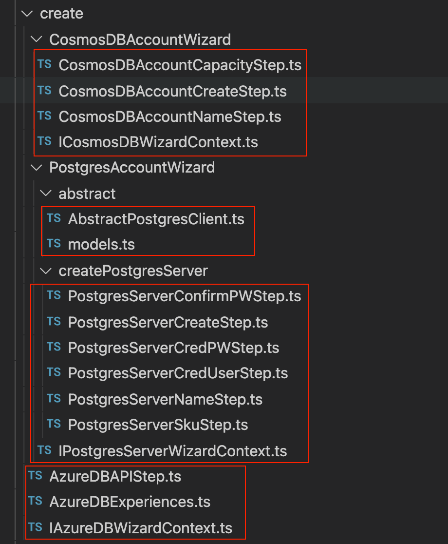 Updated "Create Server/Database Account" functions with "databases ... image.