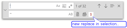 find and replace in selection (not always global) · Issue #8312 ...