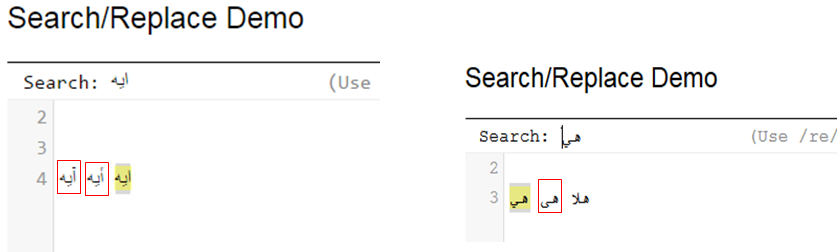Searching for arabic words · Issue #4784 · codemirror/codemirror5 · GitHub