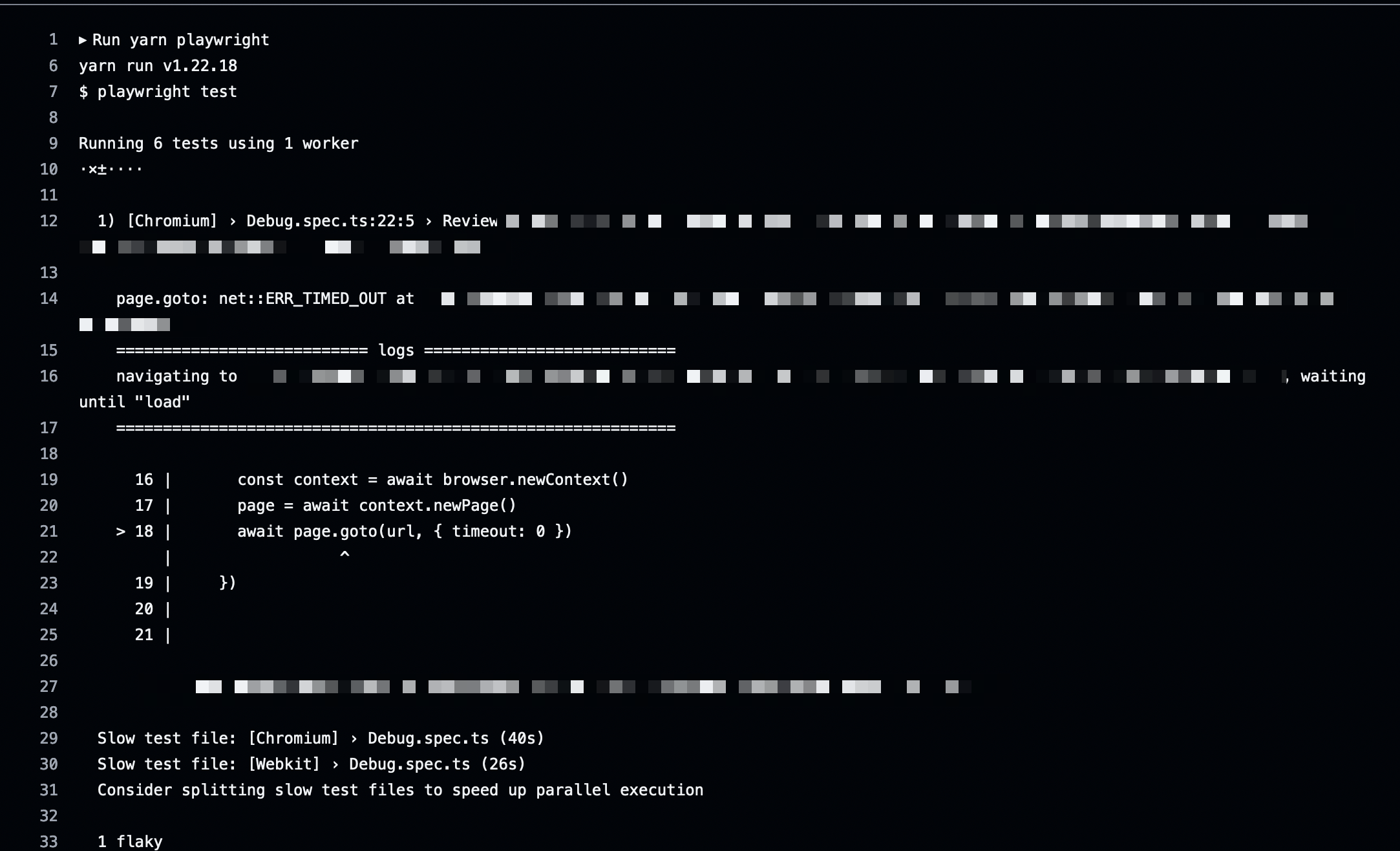 [Question] Issue with Github actions and page initiated in BeforeAll ...