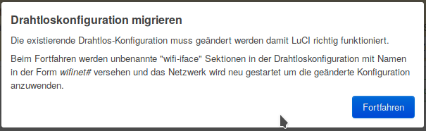 Wireless-konfiguration