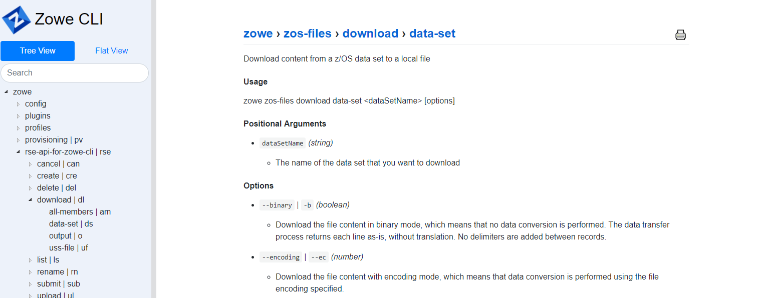 Allow binary download with "zowe rse download data-set" (like zos mf ...