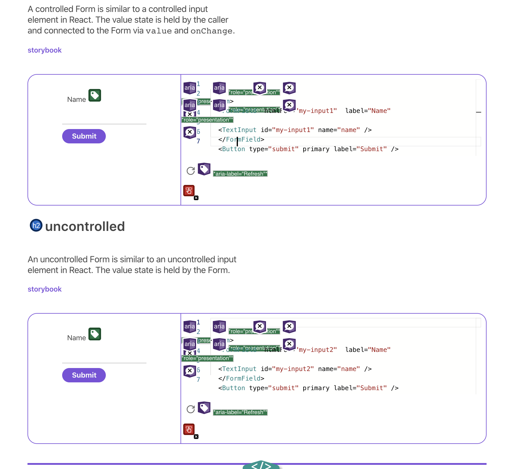 Grommet Forms fail accessibility test ("for" attribute missing from