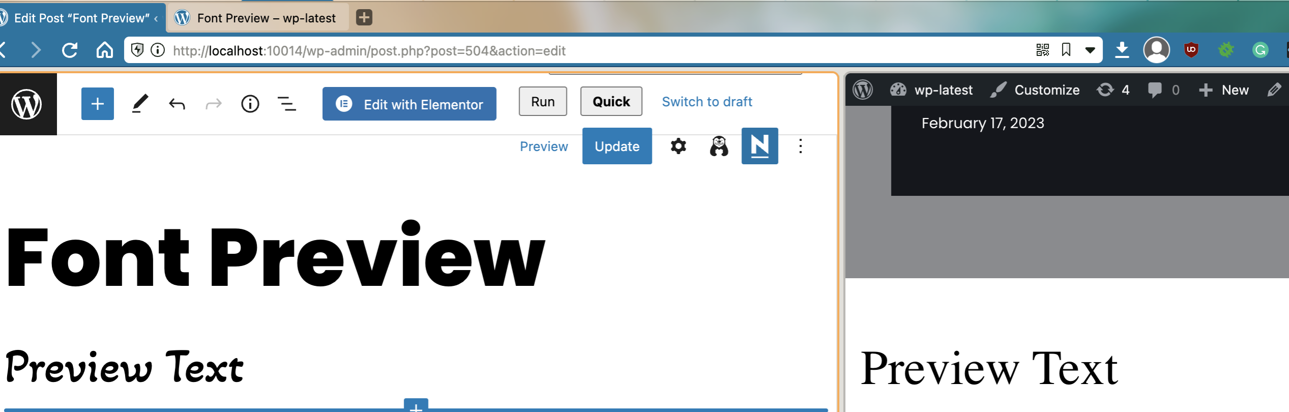 Google Fonts is working only with published posts · Issue #1505 ...