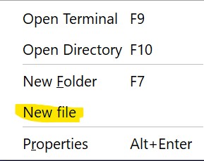 GitHub - strayge/FmanNewFile: Add context menu entry to create new file.