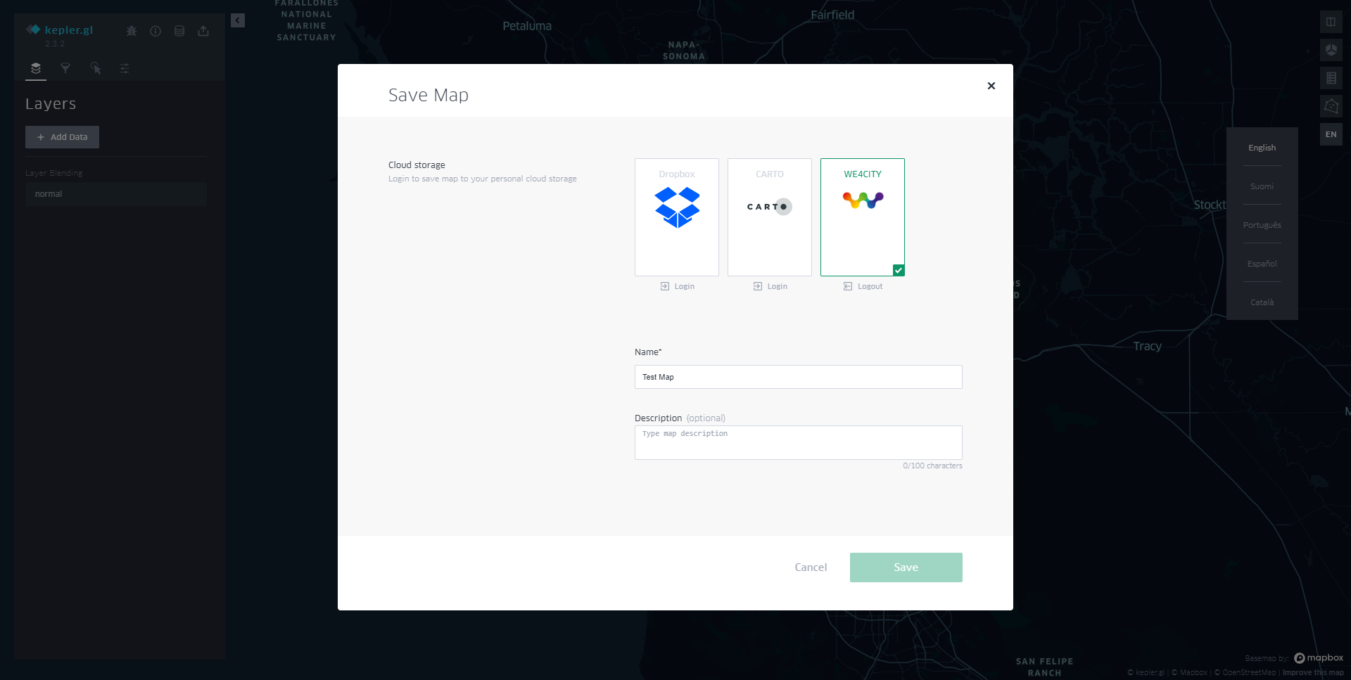 The 'Save Map' modal 'save' button is always disabled · Issue #1265 ...