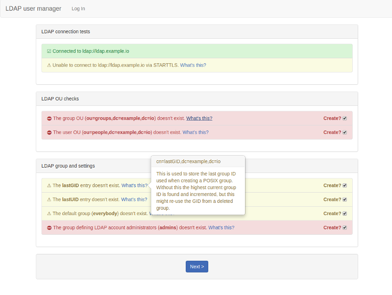 ldap query user manager