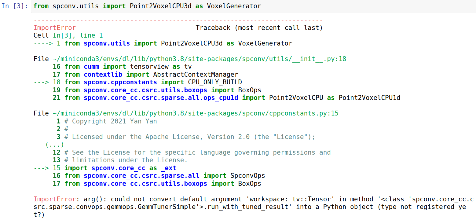 Point2VoxelCPU3d import error in CPU · Issue #570 · traveller59/spconv ...