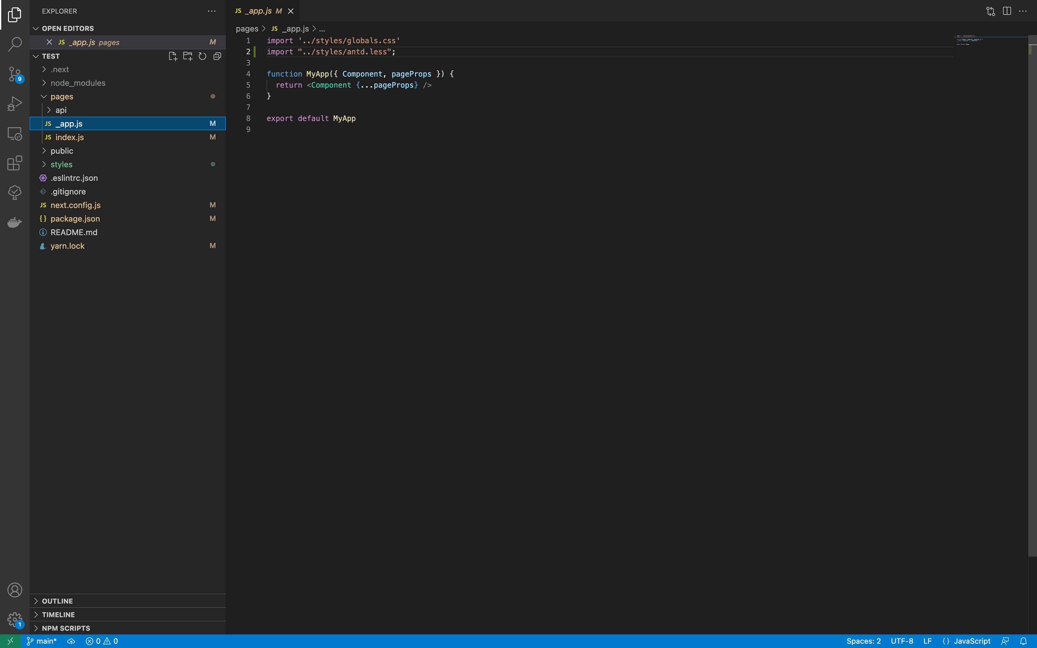 Using ProLayout is causing error when running yarn dev or yarn build 🐛