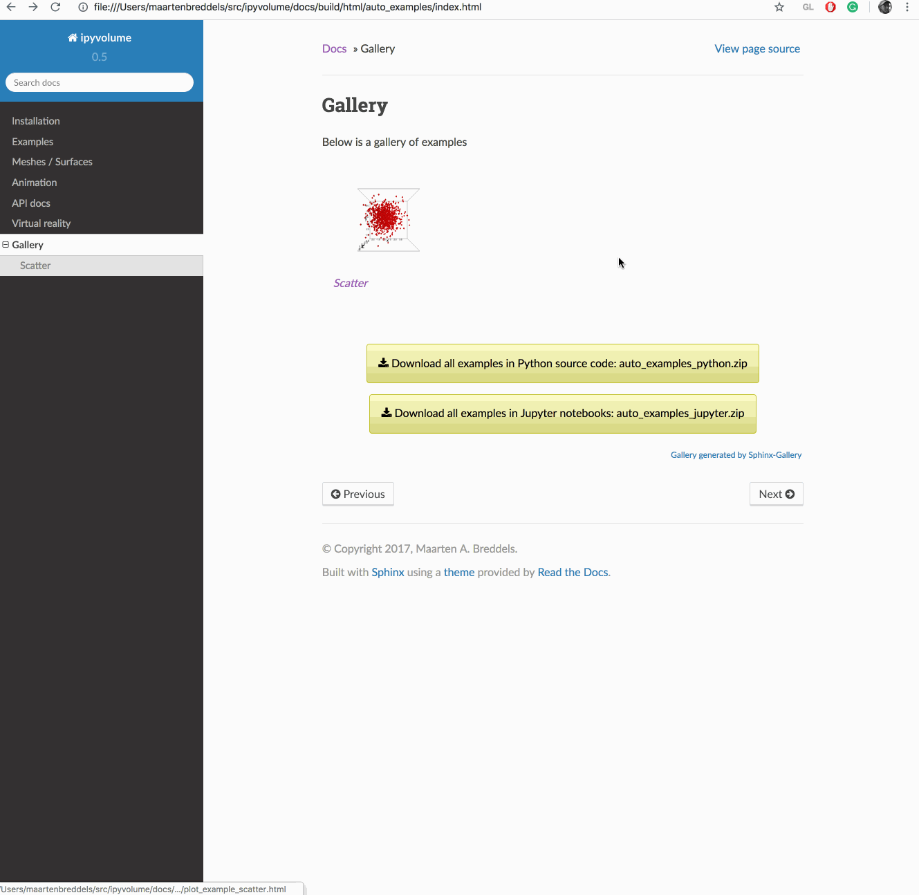 sphinx-gallery-poc