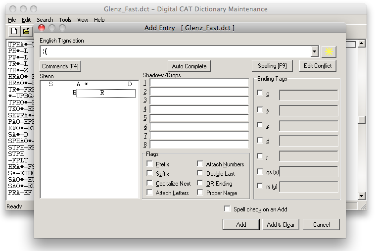 Dictionary Editor Raw Steno Input · Issue 750 · openstenoproject