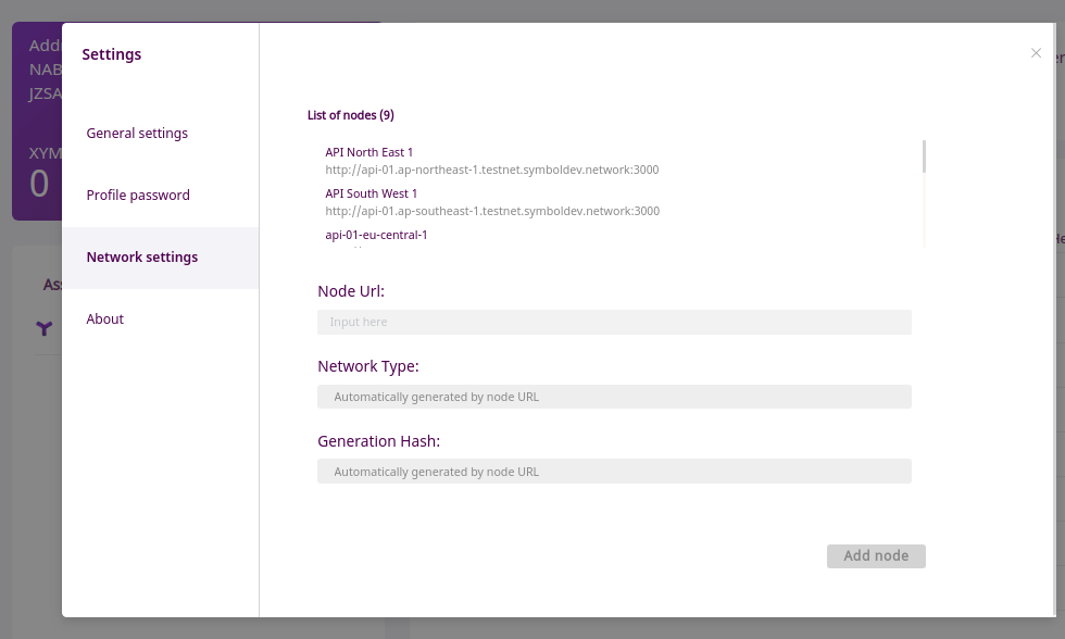 Nodes should be network specific · Issue #1172 · symbol/desktop-wallet ...