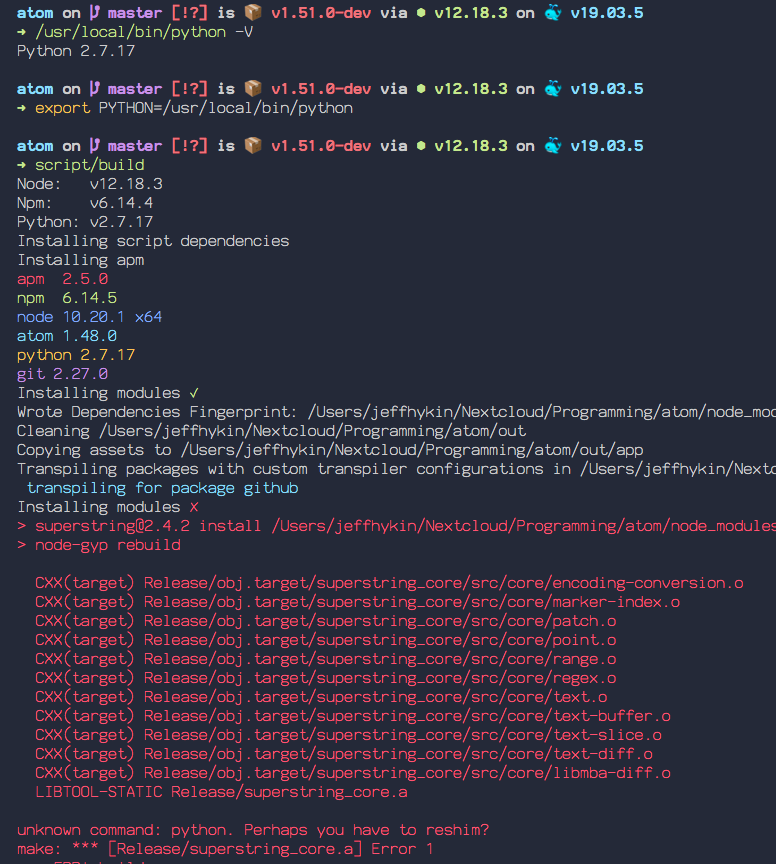 Building Atom · Issue #21137 · atom/atom · GitHub
