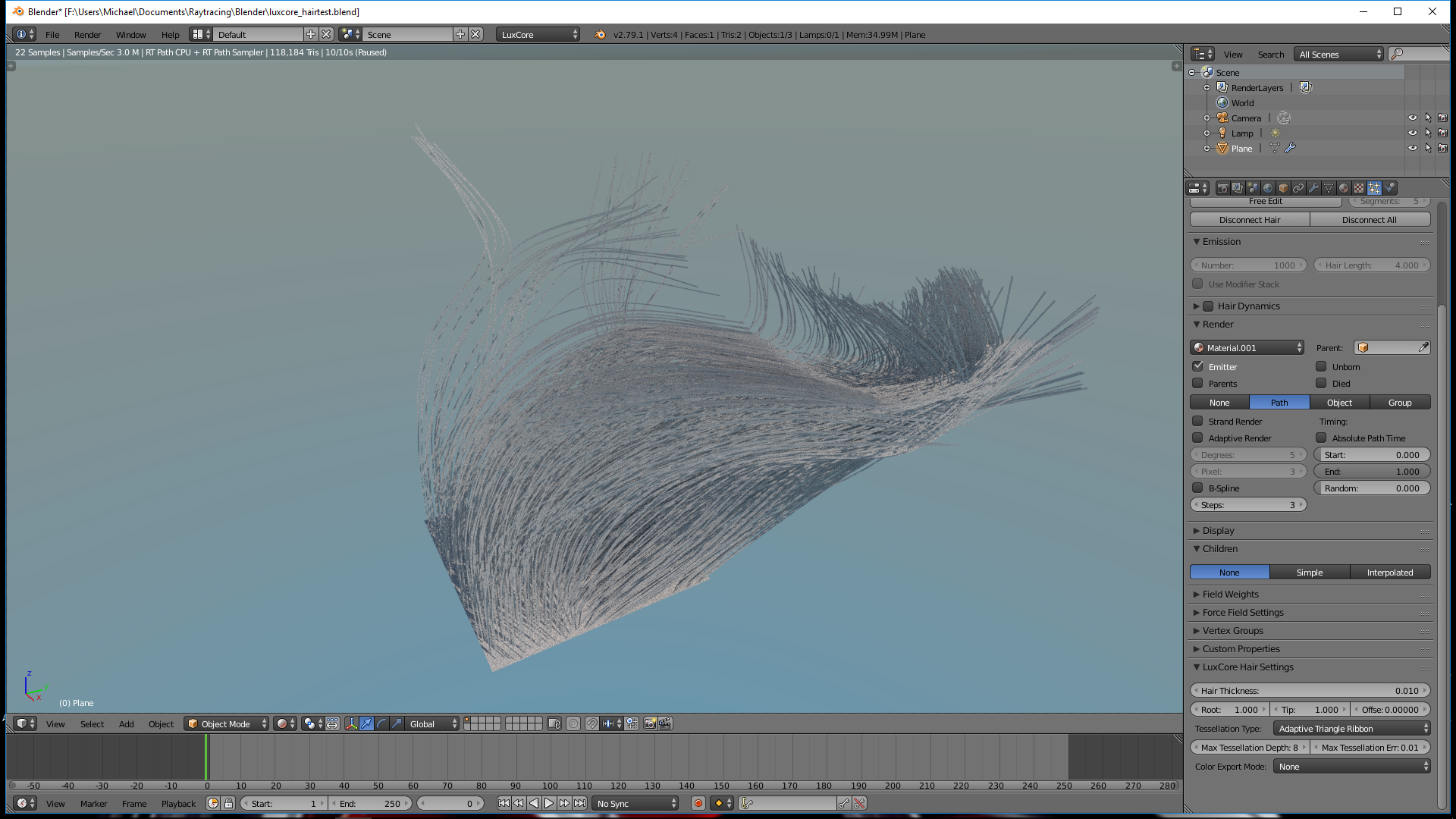 Support hair · Issue #41 · LuxCoreRender/BlendLuxCore · GitHub
