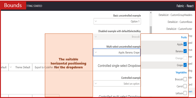 Positioning issue of Dropdown's options list in RTL context · Issue ...